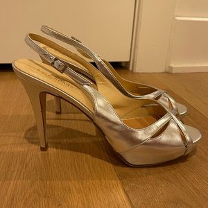 Silver Kate Spade heels